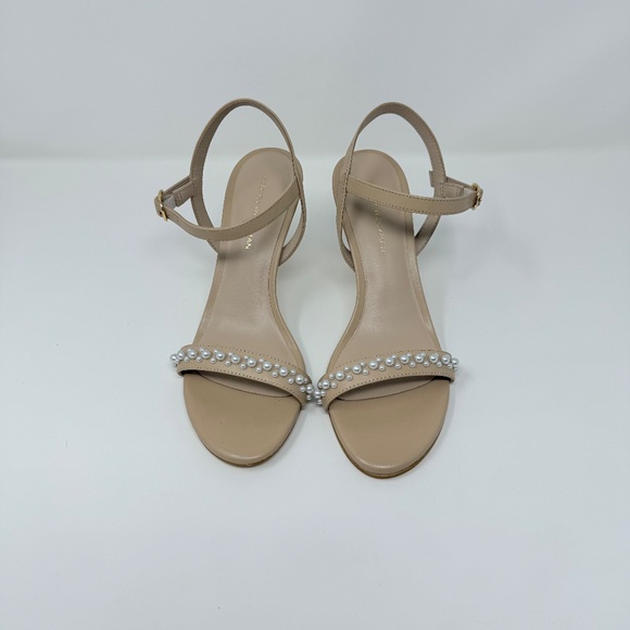 New Stuart Weitzman Dancer Pearl Sandal Nude Sz 6 - Picture 8 of 12